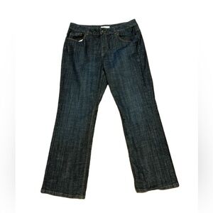 Womens Coldwater Creek Jeans with Embroidered Back Pockets Size Petite 16